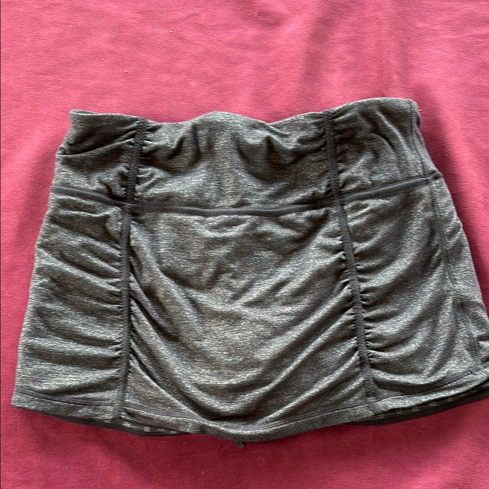 Athleta Gray Ruched Skort